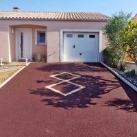 Accès garage en enrobé à Saint-Hilaire-la-Forêt