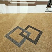 Terrasse en moquette de pierre à Challans