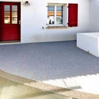 Chemin d’accès et entrée de garage en moquette de pierre aux Sables d’Olonne