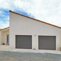 Terrasse et accès maison en béton, Coëx en Vendée