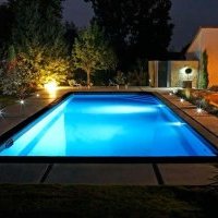 Éclairage de terrasse de piscine